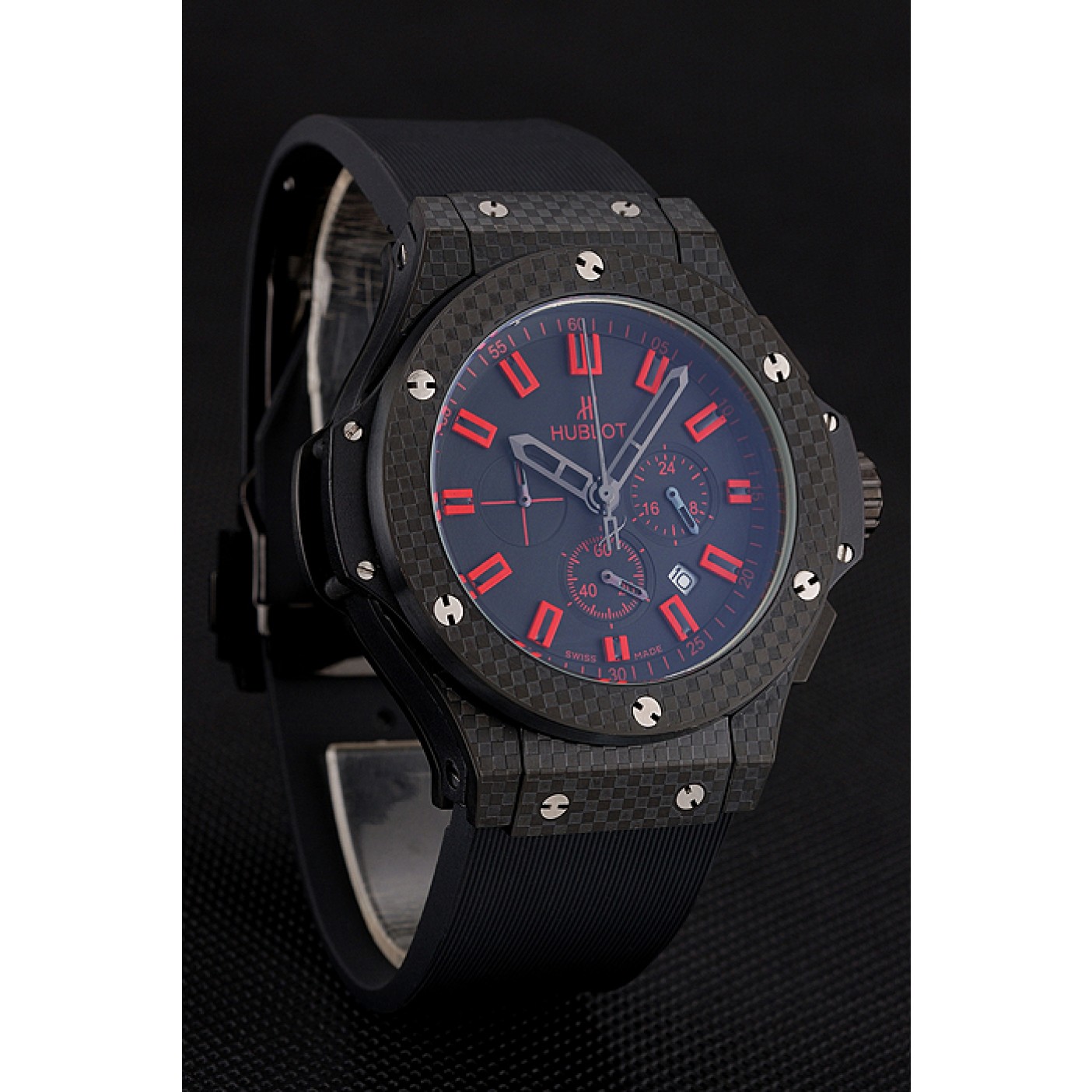 Hublot Big Bang Carbon Dial with Red Markings