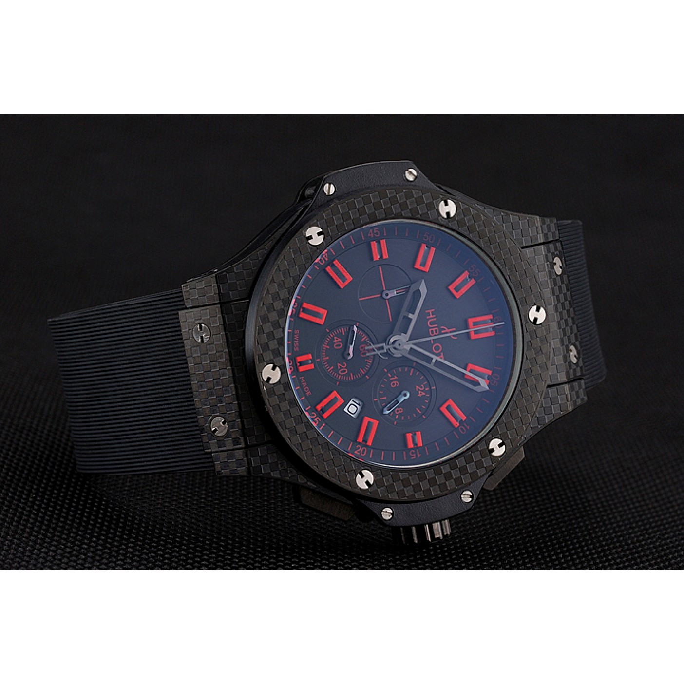 Hublot Big Bang Carbon Dial with Red Markings