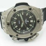Replica Hublot Diver 4000M Watch Titanium Black Rubber Strap