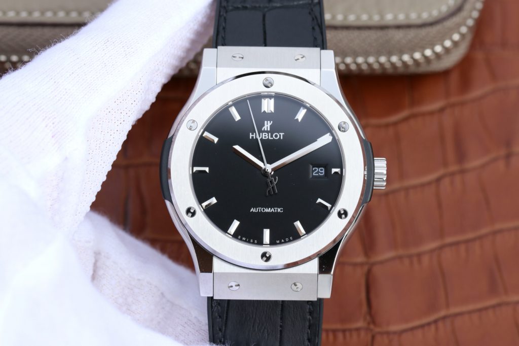 JJ Factory Replica Hublot Classic Fusion 511.NX.1170.LR Black Titanium Watch with HUB1112 Movement