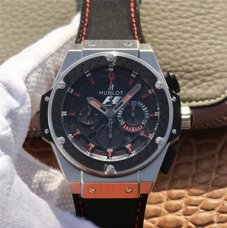 V6 Factory Replica Hublot King Power F1 Red Watch with Clone HUB4100 Movement