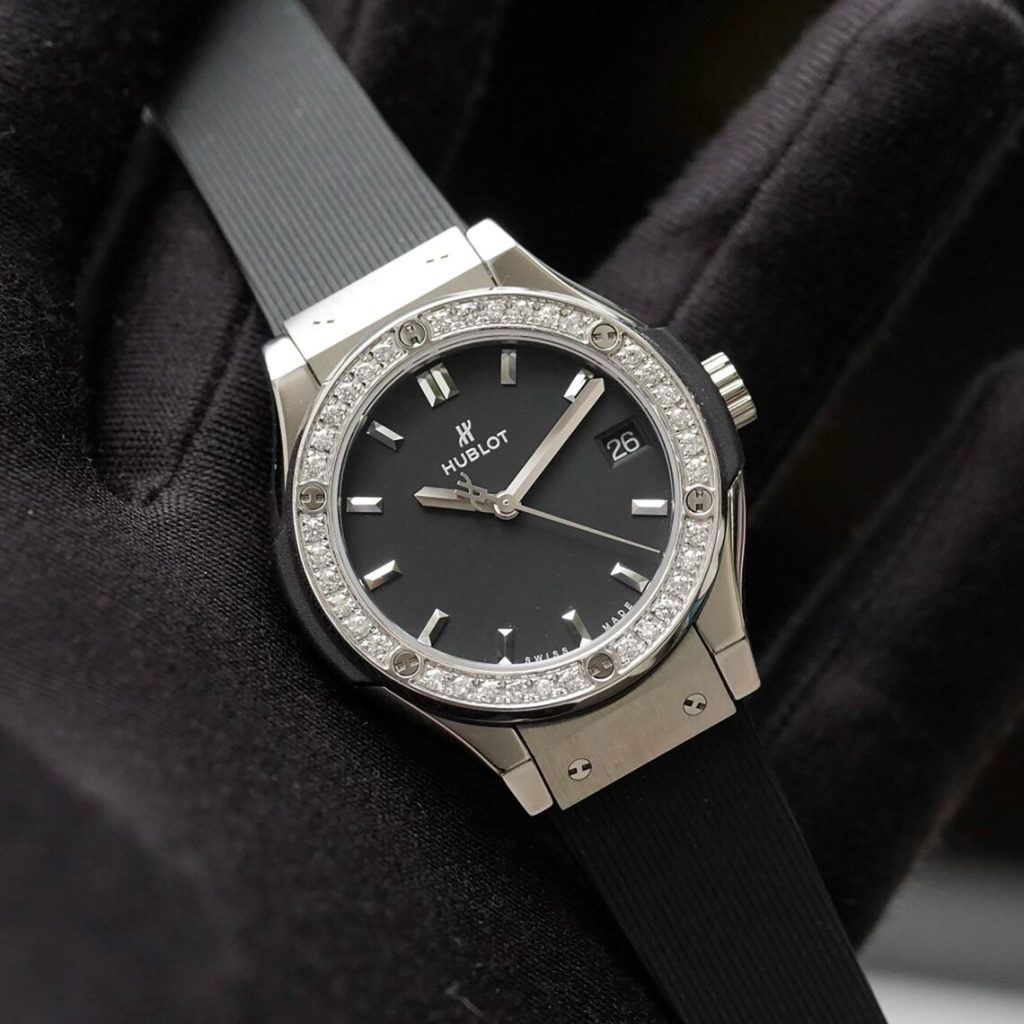 Replica Hublot Classic Fusion Titanium Black Dial Unisex Watches