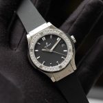 Replica Hublot Classic Fusion Titanium Black Dial Unisex Watches
