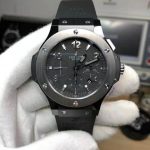 V6 Factory Replica Hublot Big Bang Ceramic Watch with Titanium Bezel Clone HUB4100 Movement