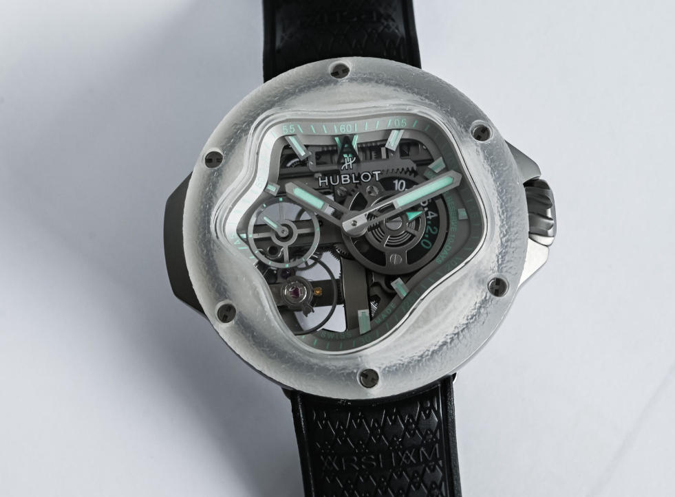 The New UK Best Replica Hublot Exceptional Timepieces MP-17 Meca-10 Arsham Splash Titanium Sapphire Watches