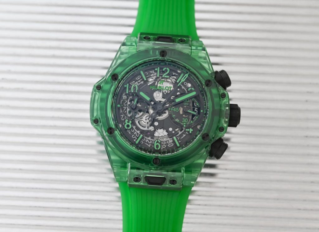 The New UK Cheap Replica Hublot Big Bang Unico Saxem Green Watches